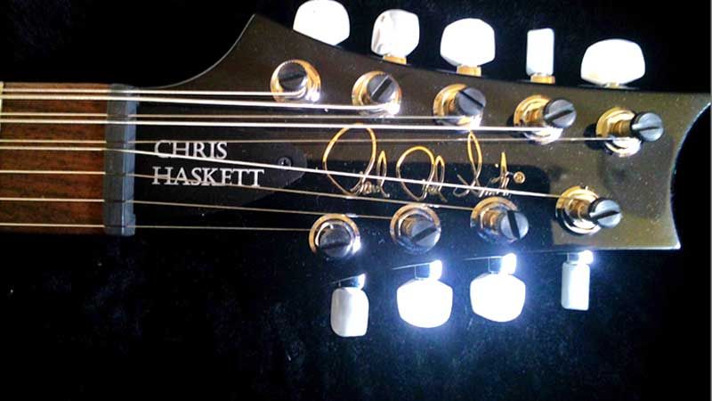 As you can see, the low strings are coursed like a 12-string, the high ones left single
