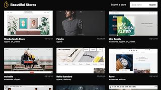 web design tools: beautiful stores