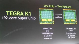 Nvidia Tegra K1 will come in two versions
