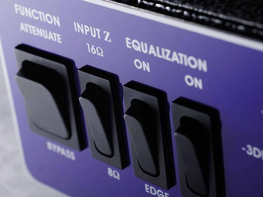 The RockCrusher can handle either 8- or 16-ohm loads