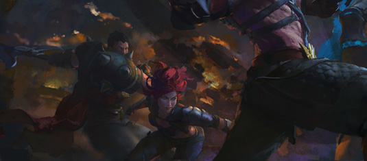 KD Stanton League of Legends Concept step 4