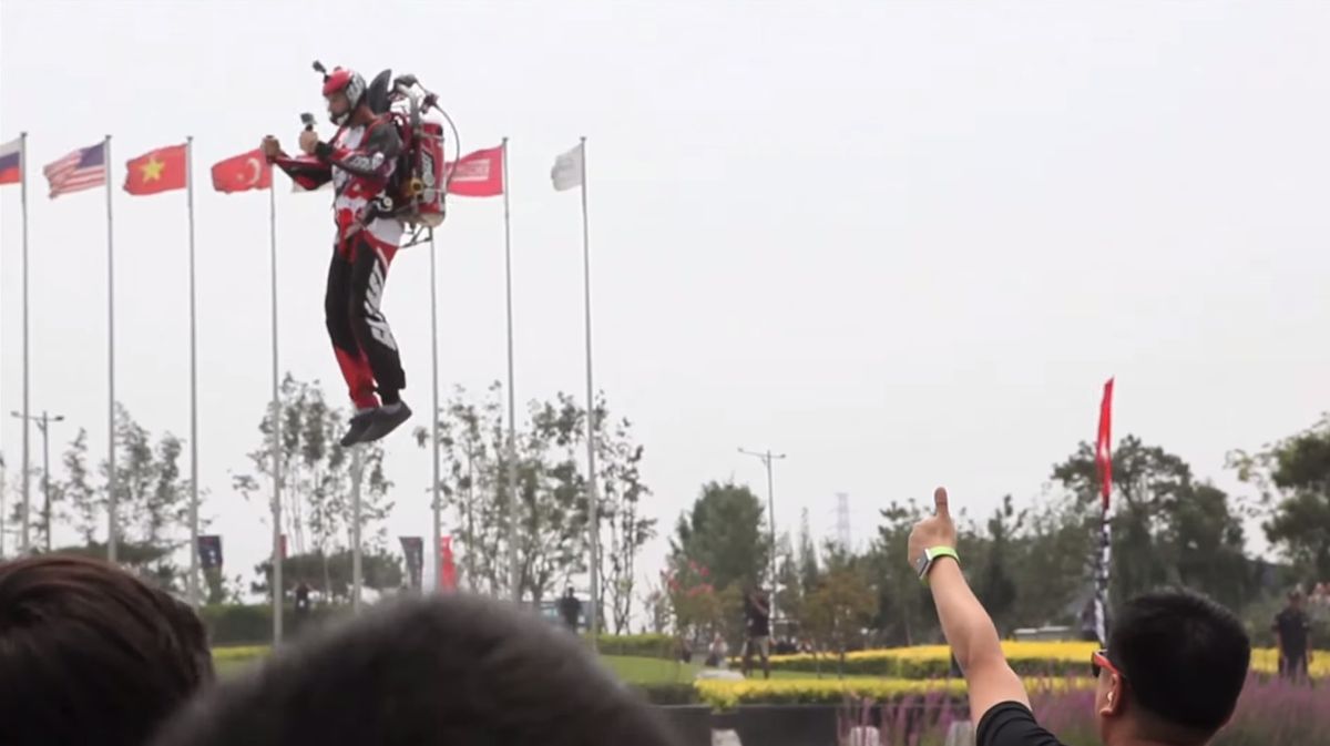 Watch this guy fly a jetpack around Beijing TechRadar