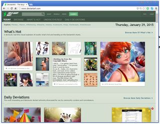 DeviantArt is a very youthful site...