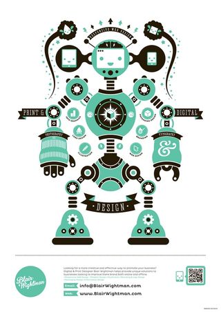 Blair Wightman - Robot poster