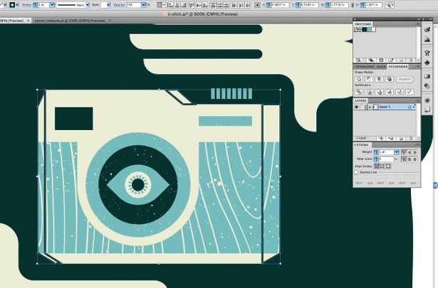 Create retro graphics in Illustrator: step 7