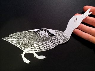 maude white paper art