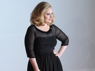 Adele arrives at the Brit Awards 2012.