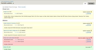 Check the updates page in your Drupal site to stay up to date