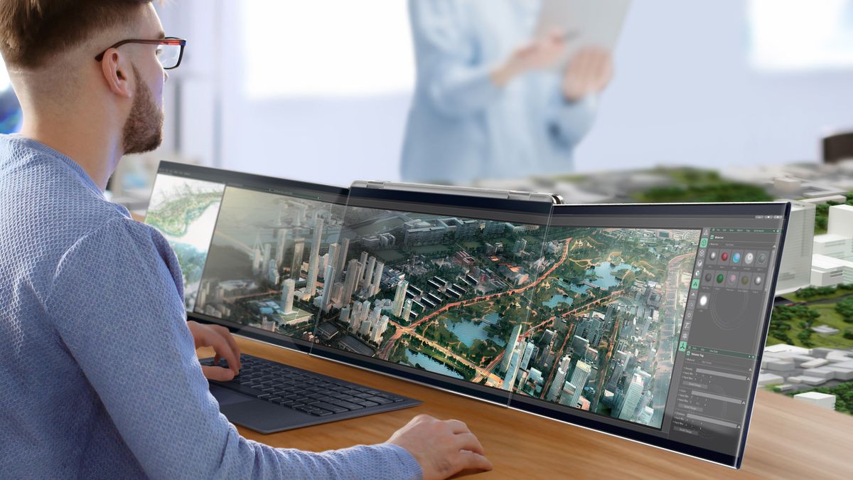 Compal Notebook’s Three Screens Connect Wirelessly | Tom's Hardware