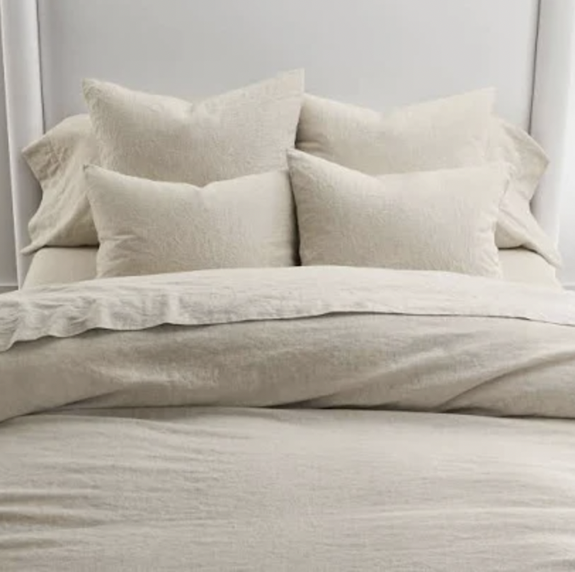 Pottery Barn, European Flax Linen Cotton Duvet Cover