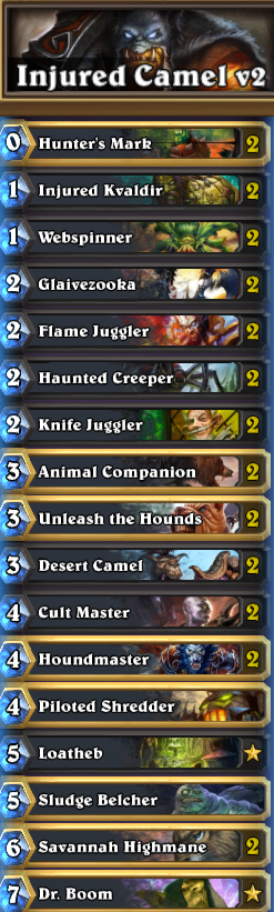 Camel Hunter Decklist Hearthstone