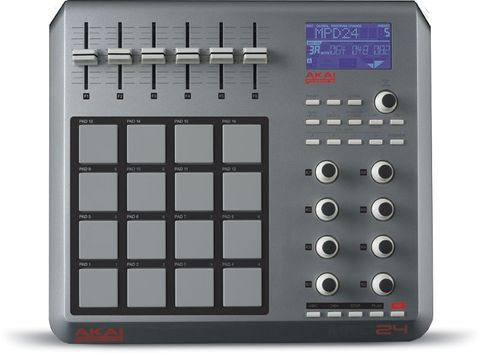 The MPD24 takes its design cues from Akai's MPC range of samplers