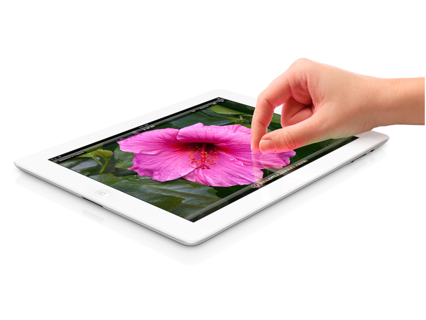 New iPad: flower power.