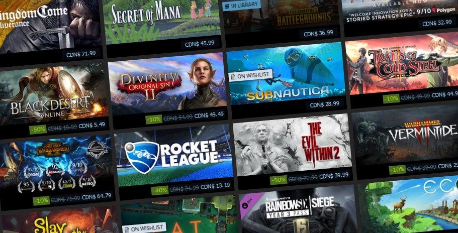 Steam winter sale 2021 games