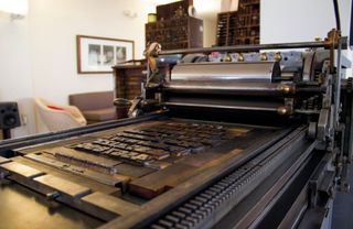 Bearded owns a Vandercook printing press. It's a glorious machine, representing the pinnacle of its craft. Printing has been around for 500 years; the web for less than 20. Expect change