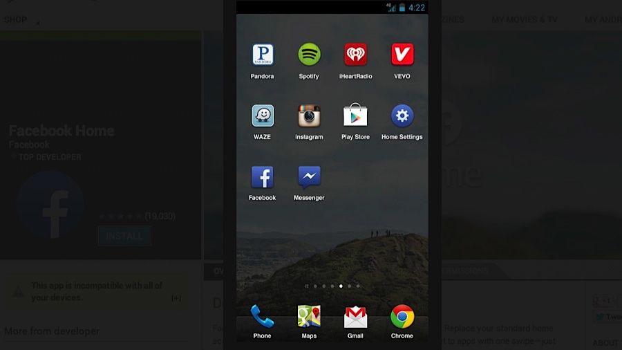 Facebook update brings app tray to Home, but looks to kill support on 2