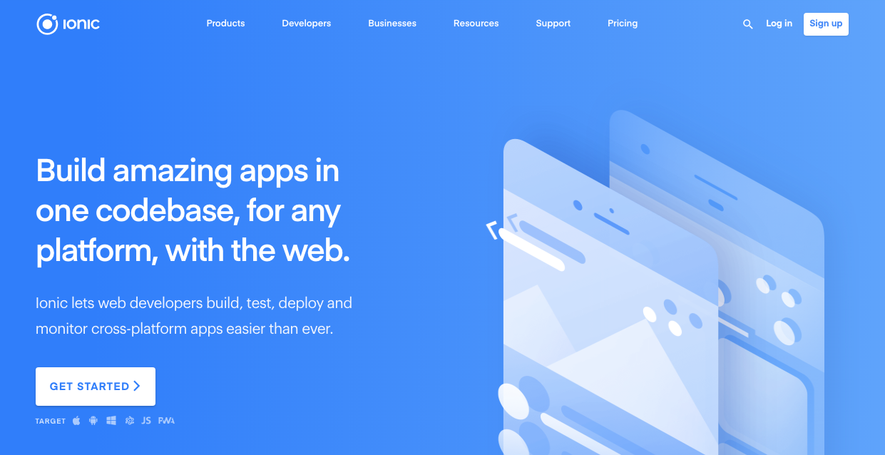 Ionic is a popular library of mobile-optimised CSS and JavaScript components