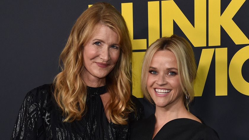 Reese Witherspoon and Laura Dern both rock nude lipstick and black dresses for the Blink Twice premiere red carpet.