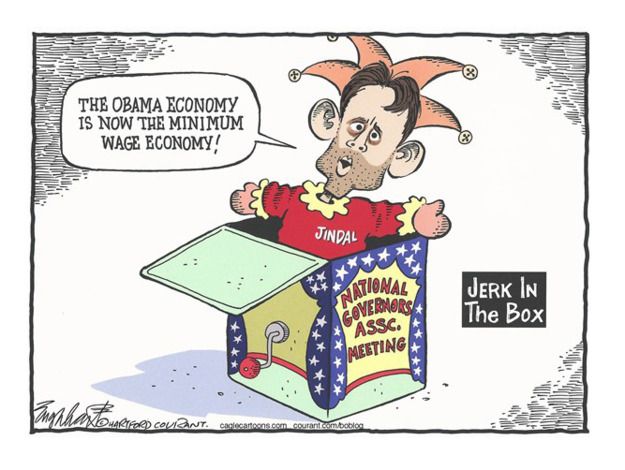 Political cartoon Bobby Jindal 2016