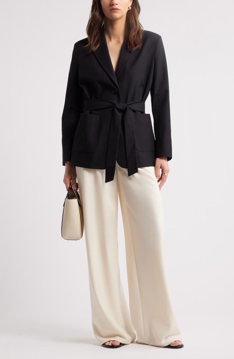 Single Breasted Belted Blazer