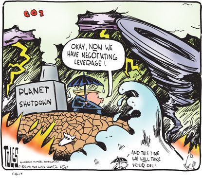 Political Cartoon U.S. Trump EPA Environment Climate Change Oil