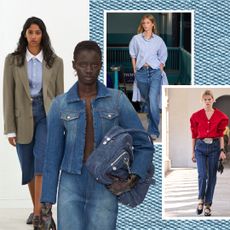 women wearing denim across the Spring 2025 runways 