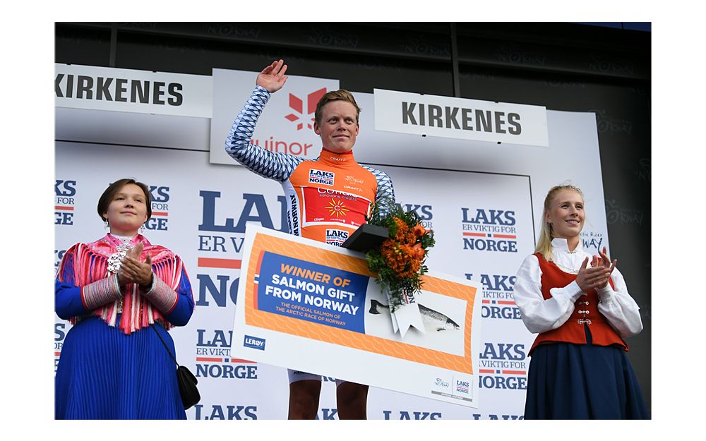 Anders Skaarseth (Cofidis, Solutions Credits) in the mountains jersey