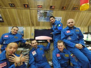 Mars500 crew portrait from May 2011.