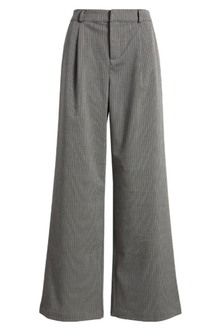 Bp. Pinstripe Pleated Wide Leg Pants