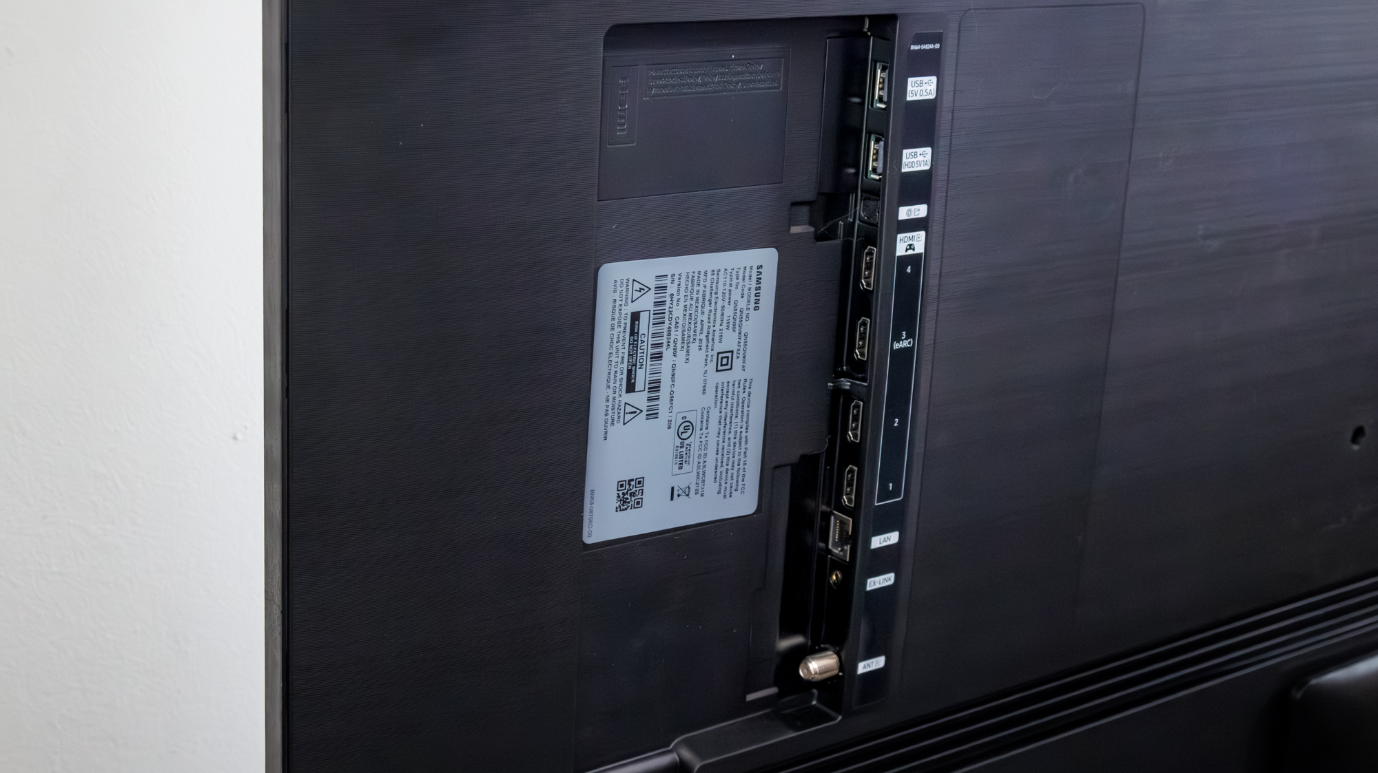 Samsung QN90F Neo QLED TV in a living room