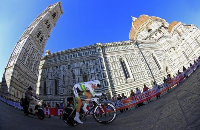 Damien Howson (Australia) en route to a world championship in the U23 men's time trial