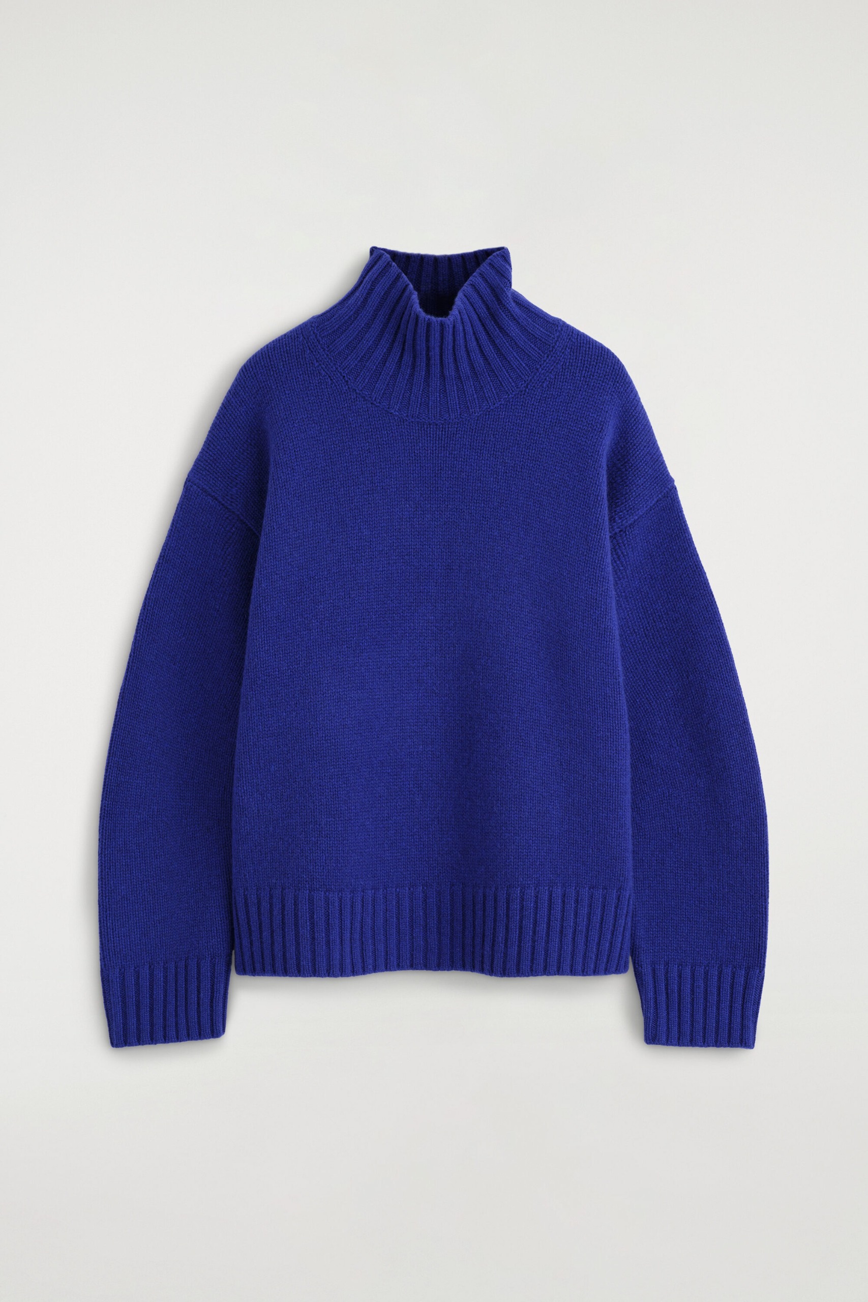 Chunky Pure Cashmere Mock-Neck Sweater