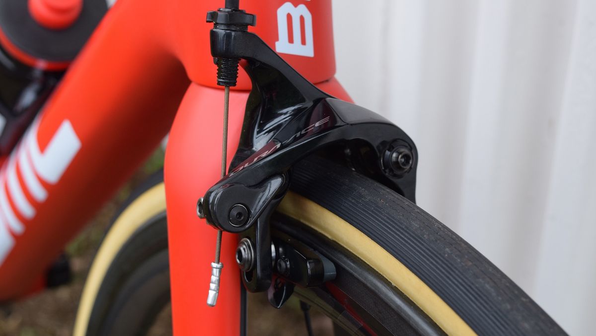 A closer look at the front brake