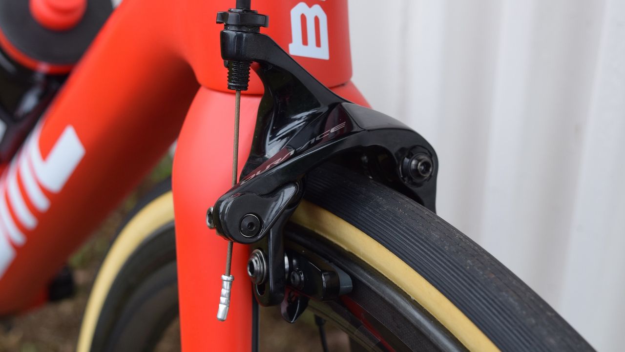 A closer look at the front brake