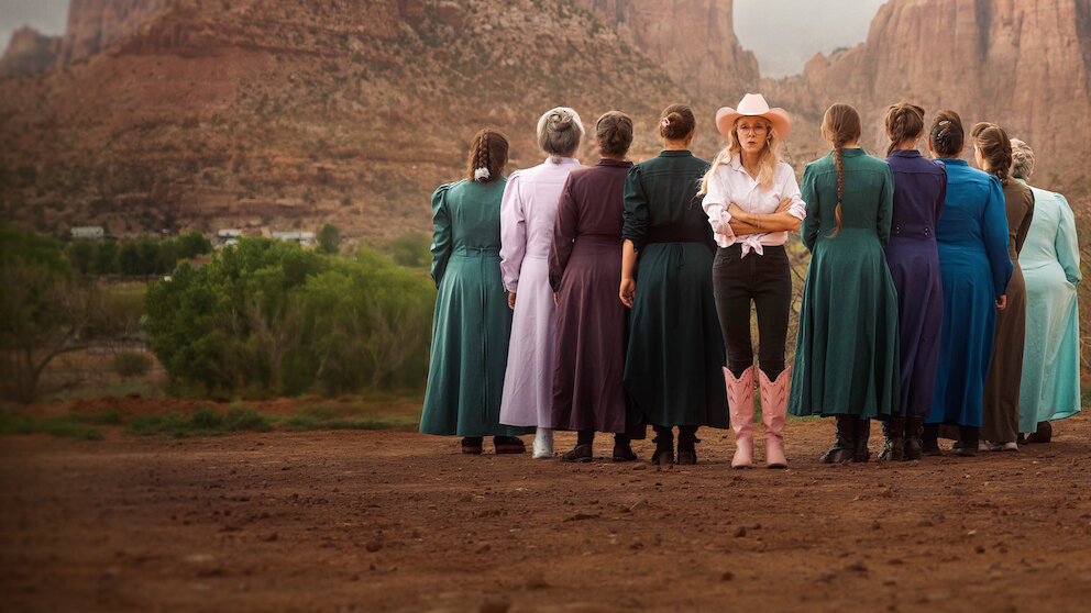 Dr. Christine Marie with the subjects of her docuseries 'Trust Me: The False Prophet.'