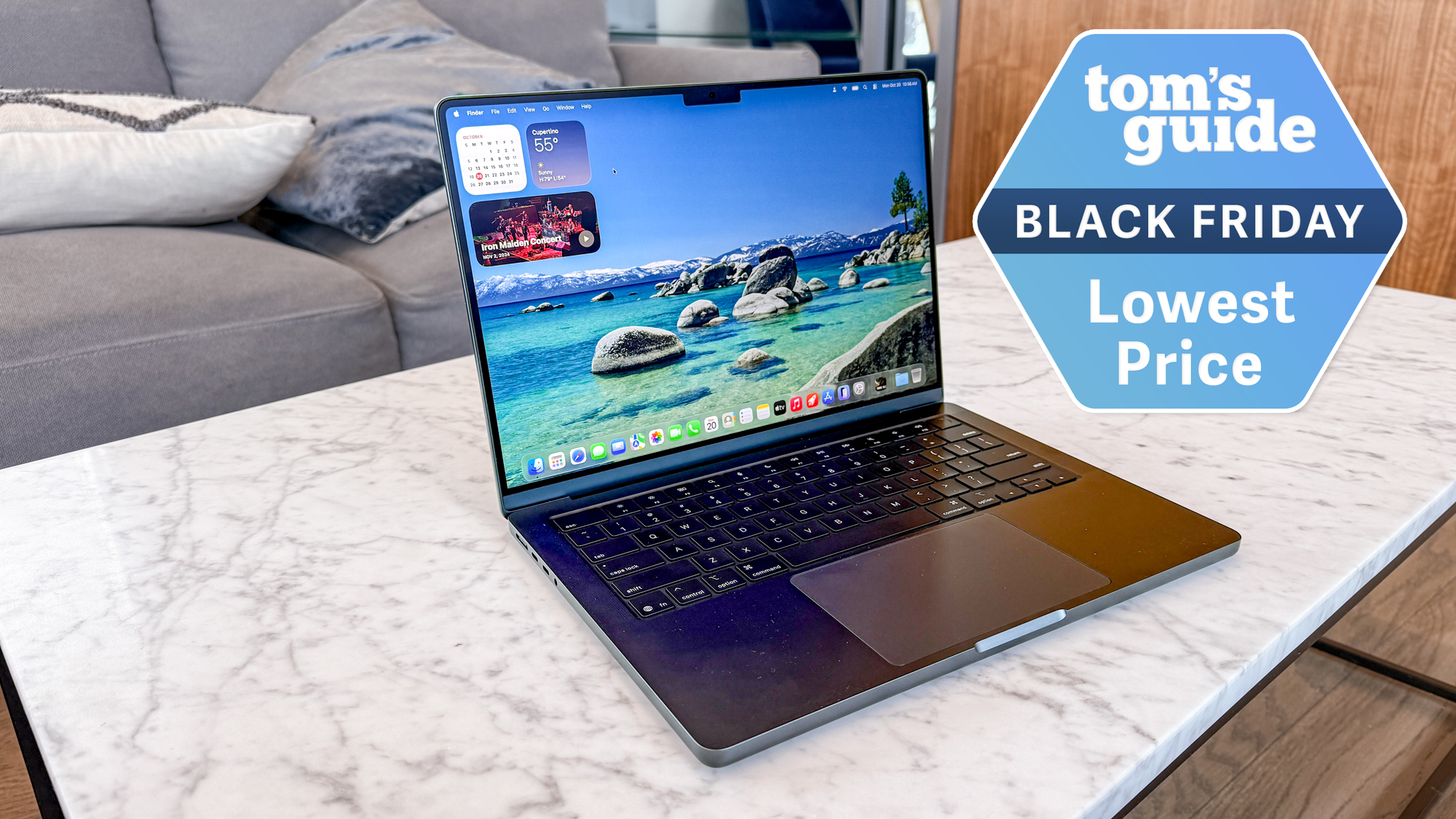 MacBook M5 with Tom&#039;s Guide Black Friday deals badge