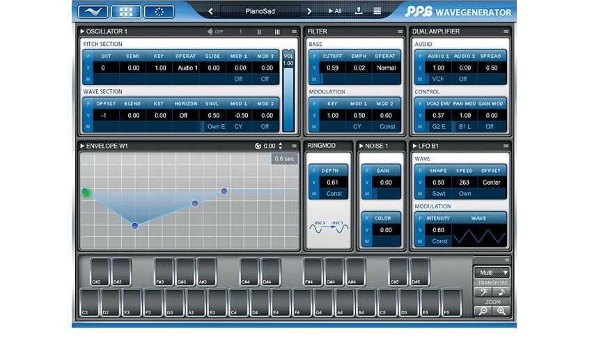 Adjust the graph to influence playback travel through the Wave Grid
