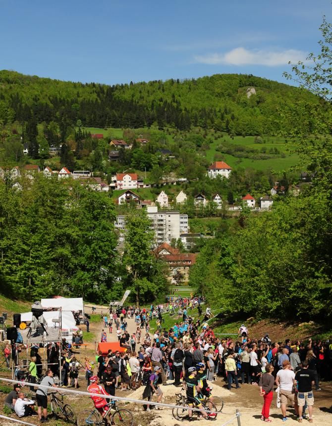 Albstadt from the top of the course