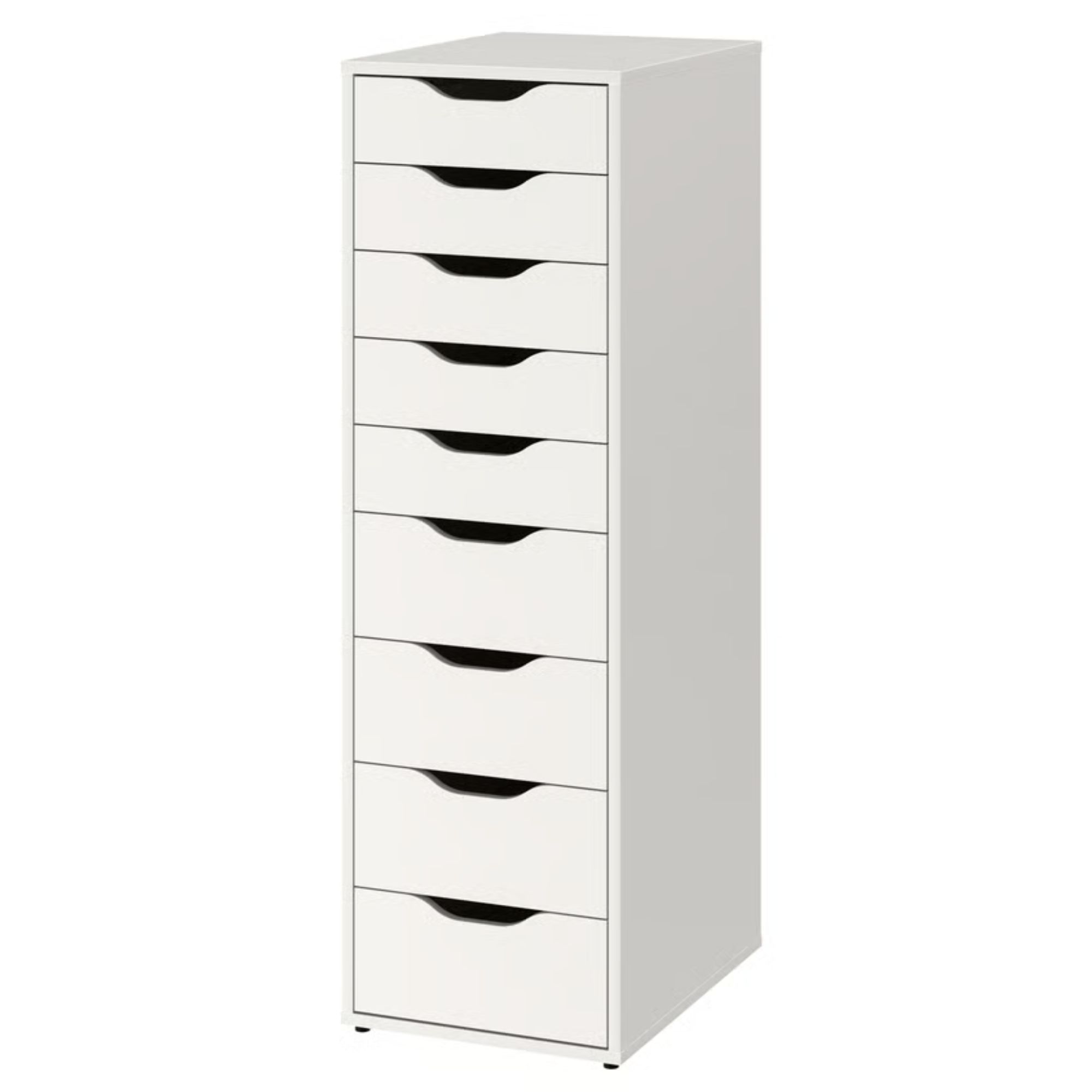 White IKEA Alex drawers