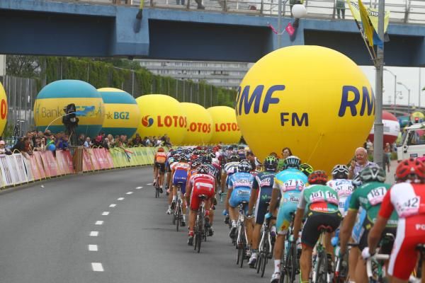 The Tour of Poland has a seemingly unlimited supply of balloons to place along the parcours each day.