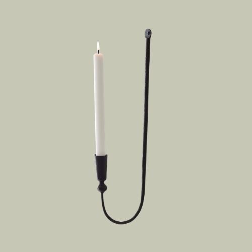 Tell Me More, Boule Wall Candle Holder, Black