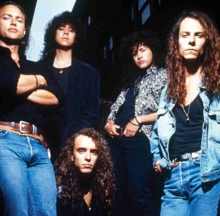 Queensryche posing for a photo