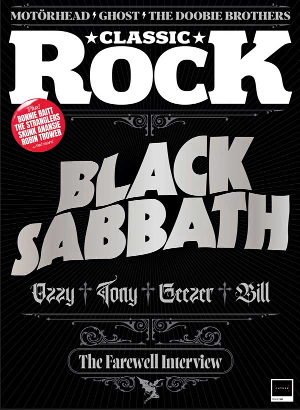 The cover of Classic Rock 341, featuring the Black Sabbath logo