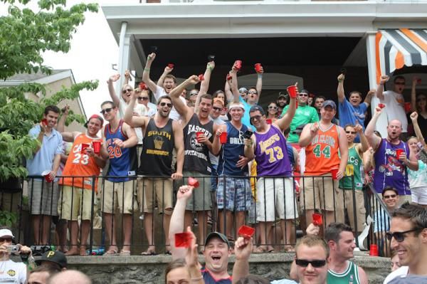 Bike racing in Philly never fails to entertain the crowds, or maybe it's the beer.