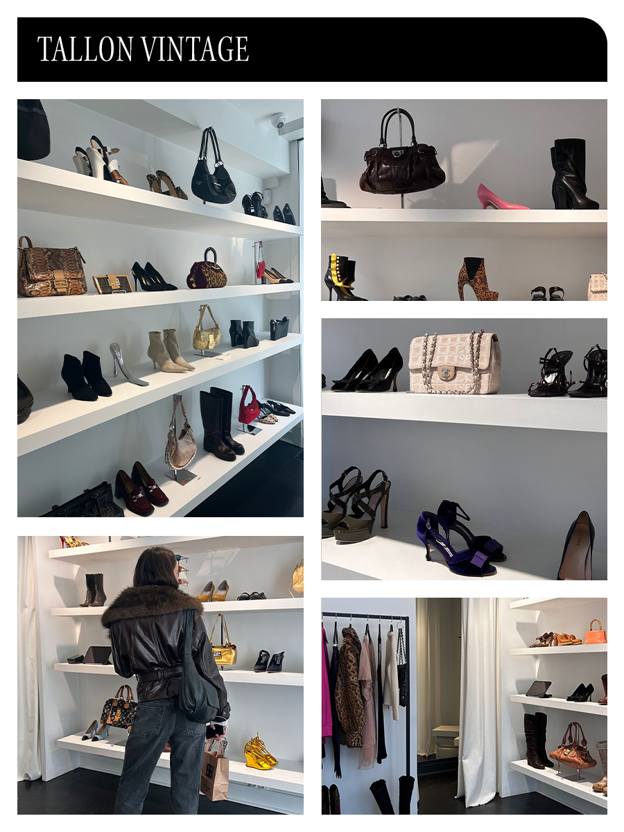 a photo inside at one of the best vintage stores in Paris