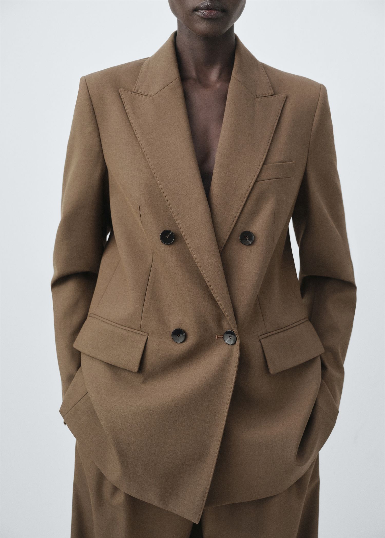 Double-Breasted Suit Blazer - Women | Mango Usa