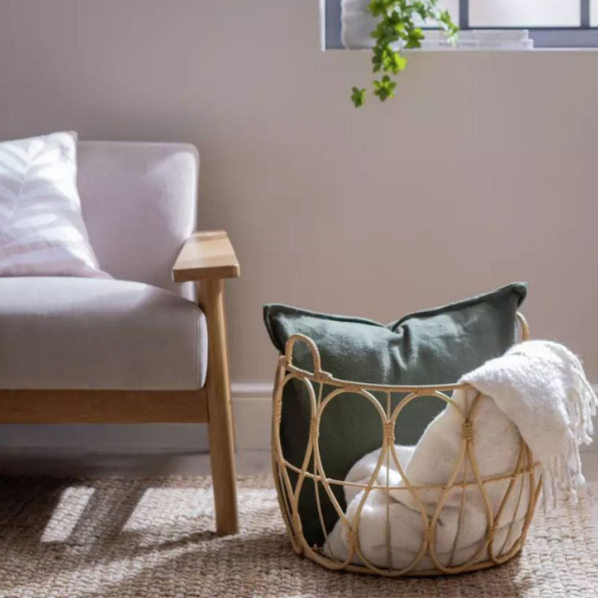 Habitat Open Weave Blanket Storage Basket
