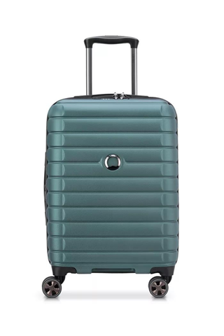 blue luggage
