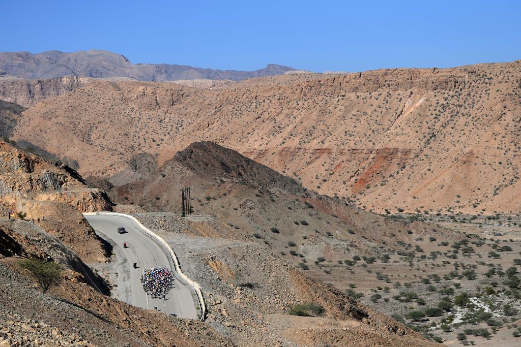 The Tour of Oman ride through the rocky landscapes yet again