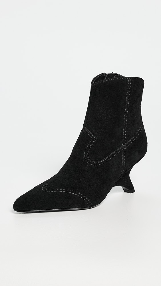 Simkhai Shadow Suede Western Ankle Boots